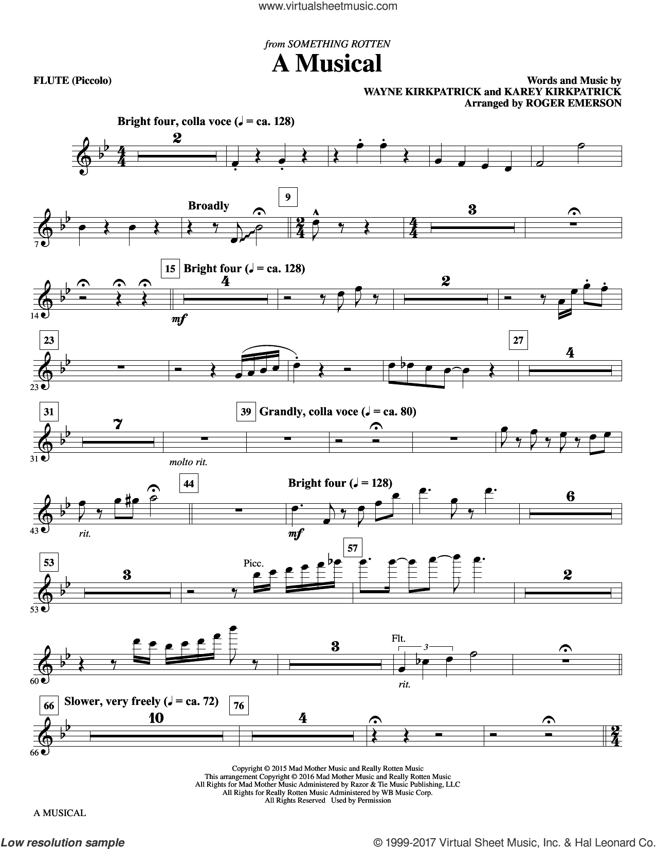 A Musical (complete set of parts)