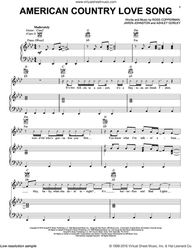 American Country Love Song
