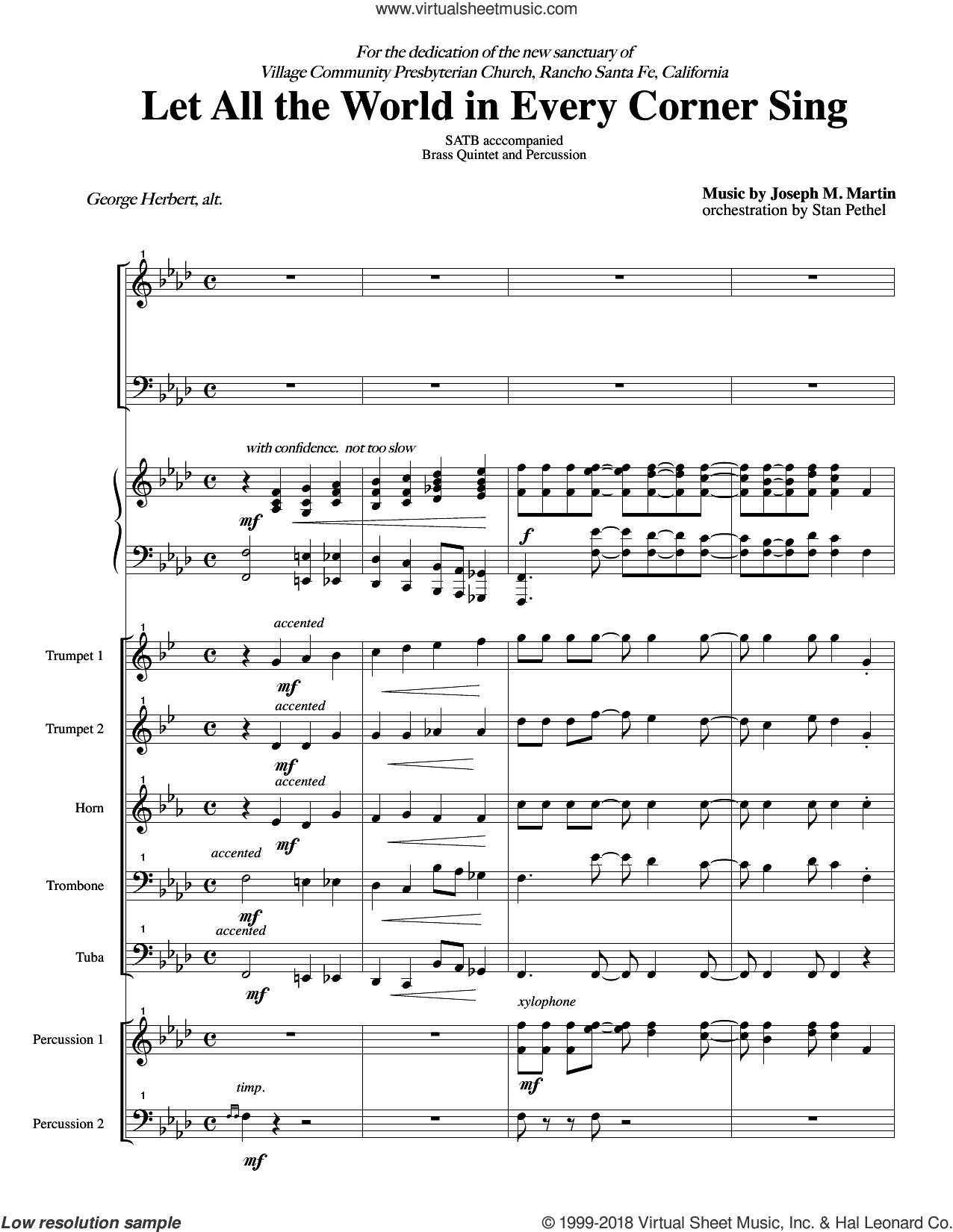Let All the World in Every Corner Sing (COMPLETE)