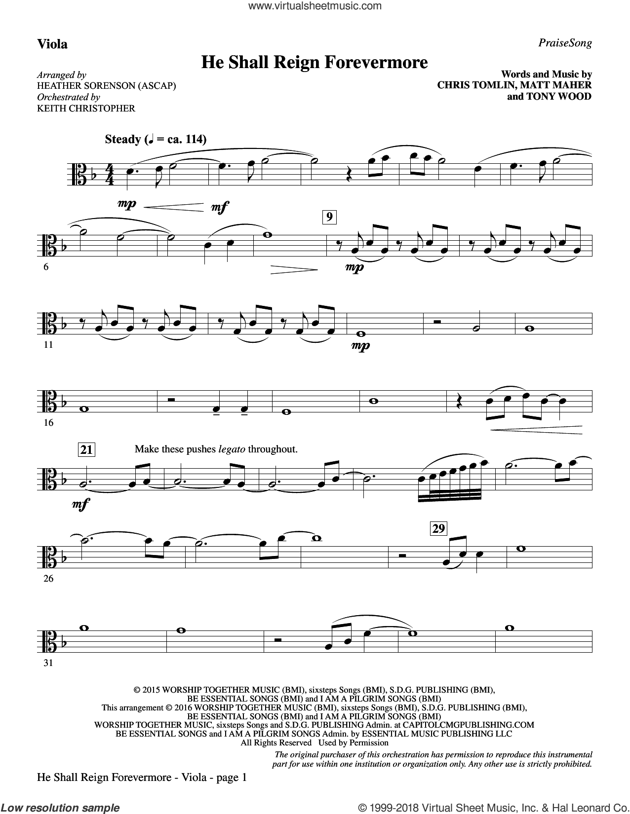 He Shall Reign Forevermore (with "Angels We Have Heard on High")