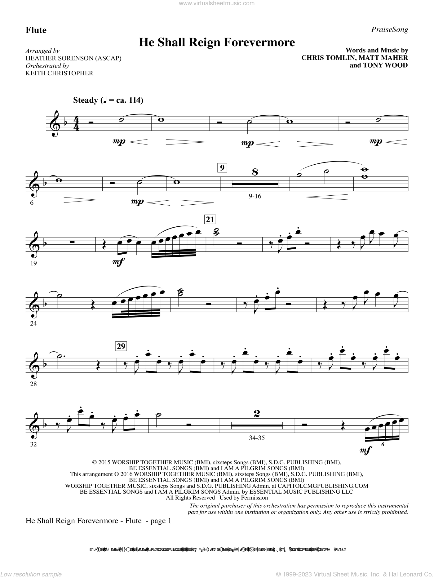 He Shall Reign Forevermore (with "Angels We Have Heard on High")