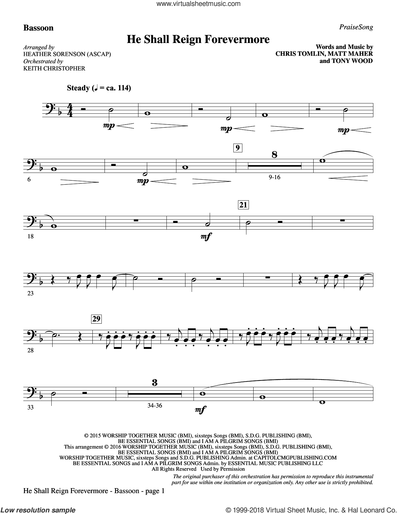 He Shall Reign Forevermore (with "Angels We Have Heard on High")