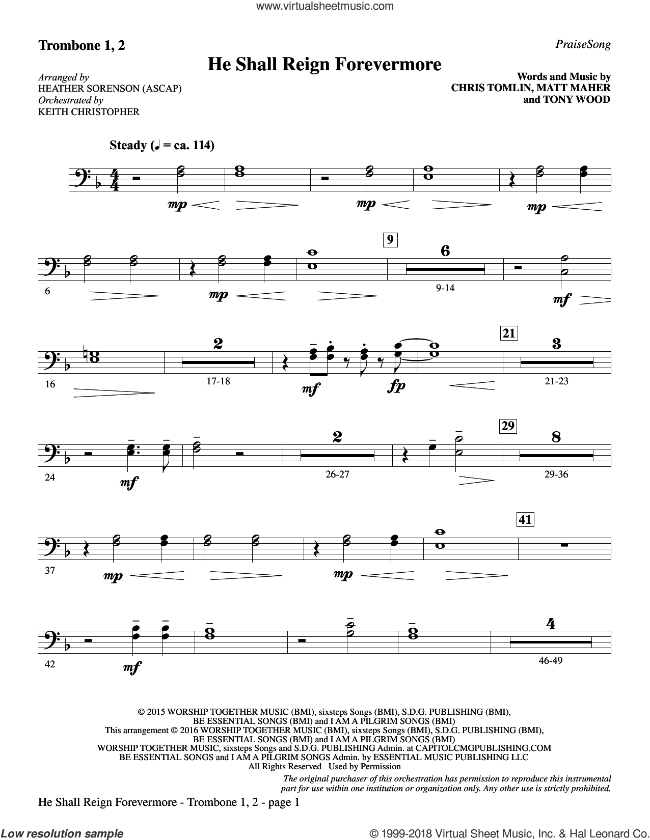 He Shall Reign Forevermore (with "Angels We Have Heard on High")