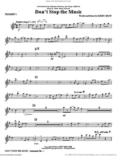 Don't Stop The Music (complete set of parts)