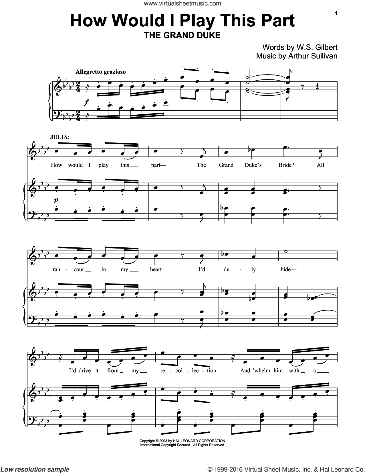 How Would I Play This Part