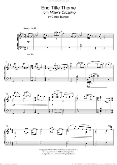 Miller's Crossing (End Titles)
