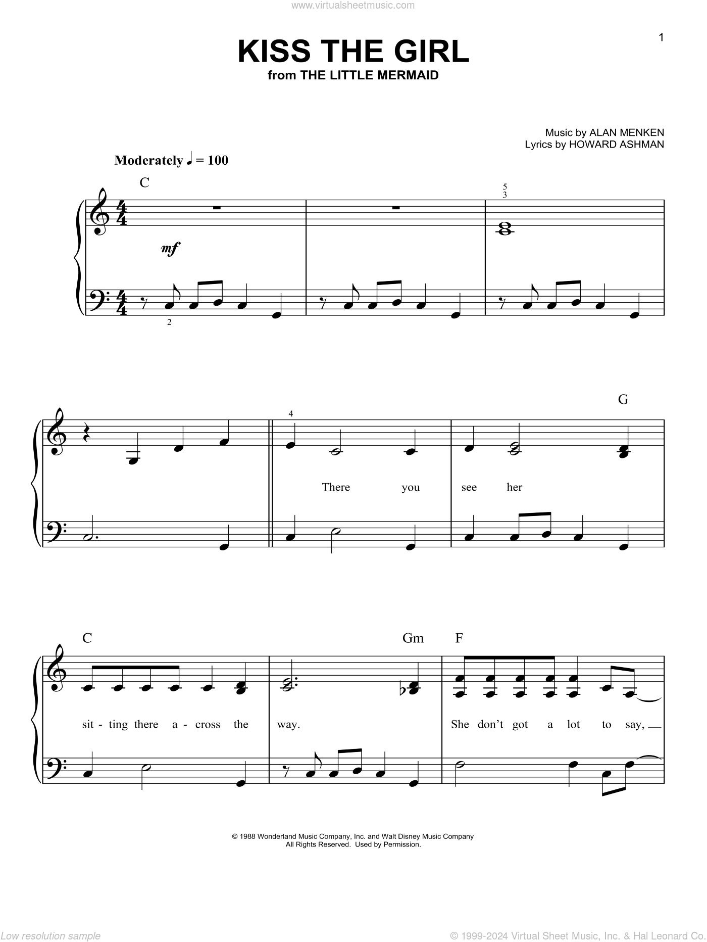 Kiss The Girl (from The Little Mermaid)