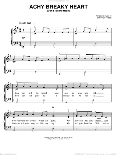Achy Breaky Heart (Don't Tell My Heart)