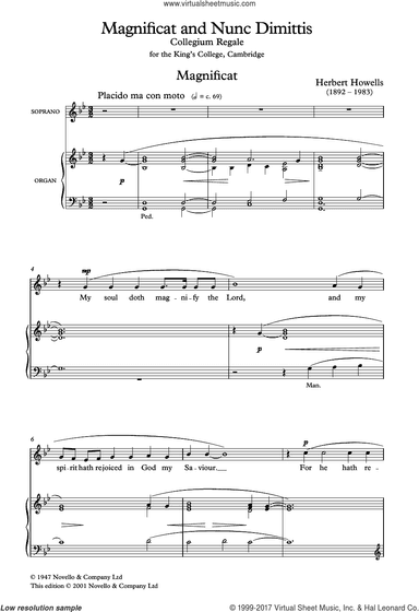 Magnificat And Nunc Dimittis