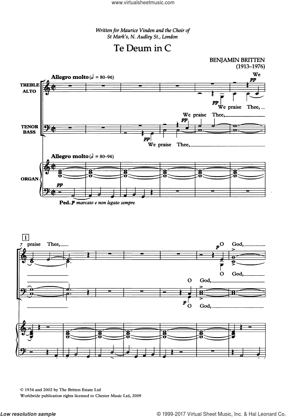 Te Deum In C
