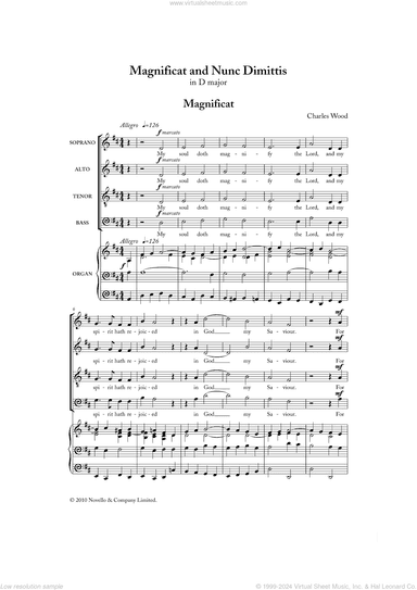 Magnificat And Nunc Dimittis In D