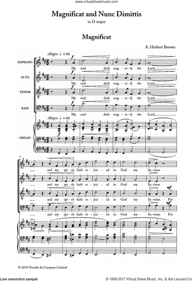 Magnificat And Nunc Dimittis In D
