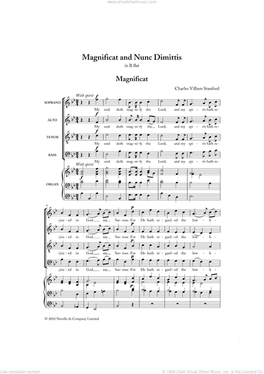Magnificat And Nunc Dimittis In B Flat