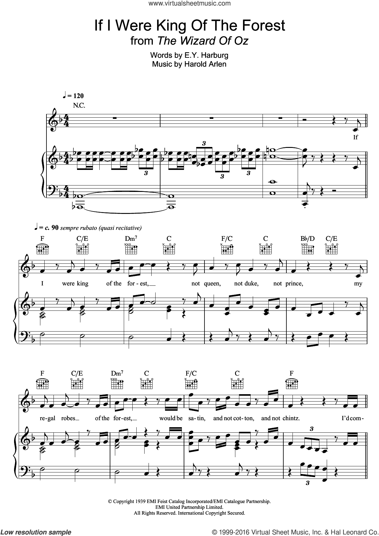If I Were The King Of The Forest (from 'The Wizard Of Oz')