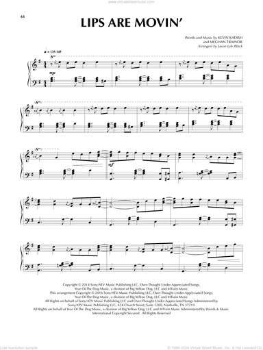 Lips Are Movin' (arr. Jason Lyle Black)