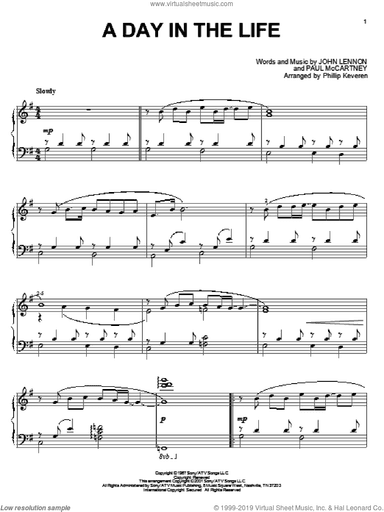 A Day In The Life (arr. Phillip Keveren)
