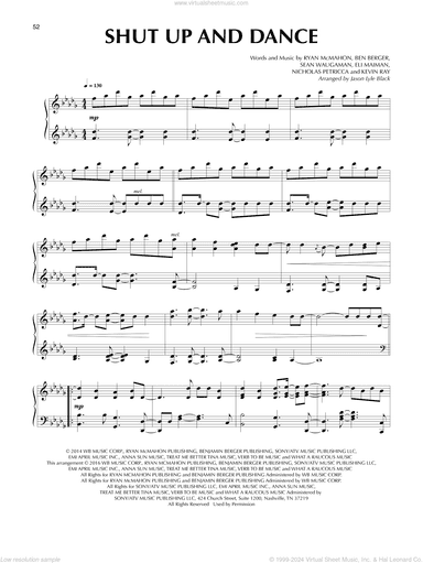 Shut Up And Dance (arr. Jason Lyle Black)