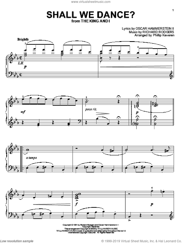 Shall We Dance? (arr. Phillip Keveren)