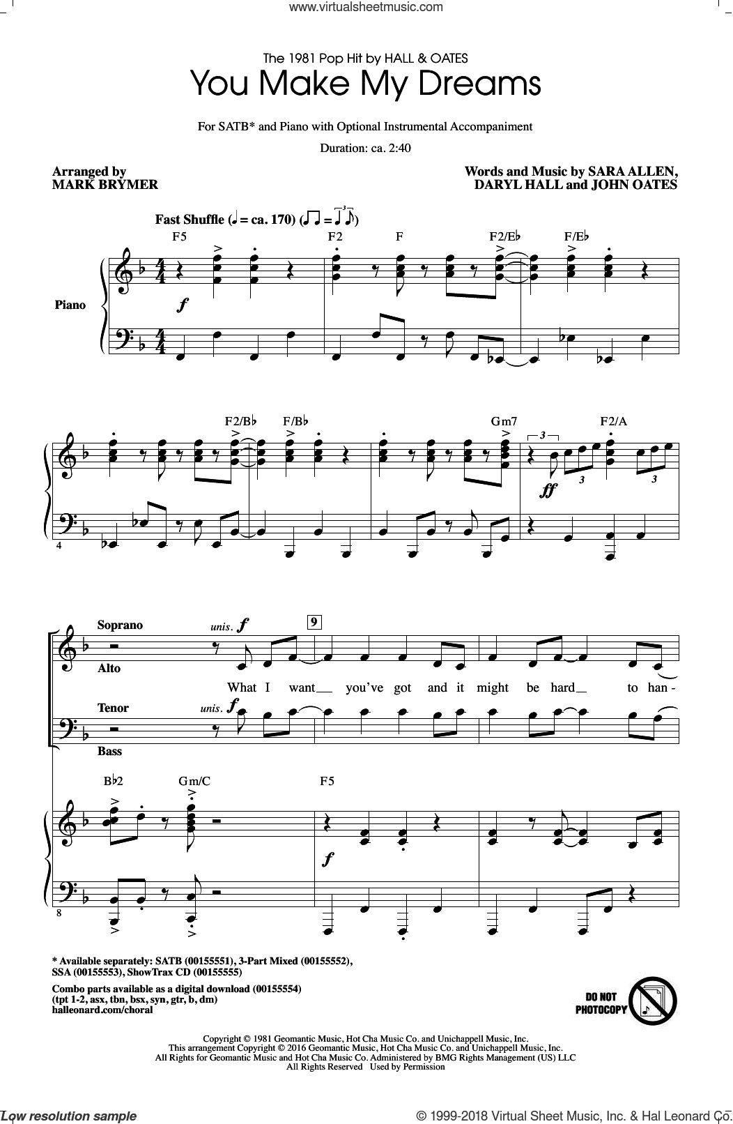 You Make My Dreams (arr. Mark Brymer)
