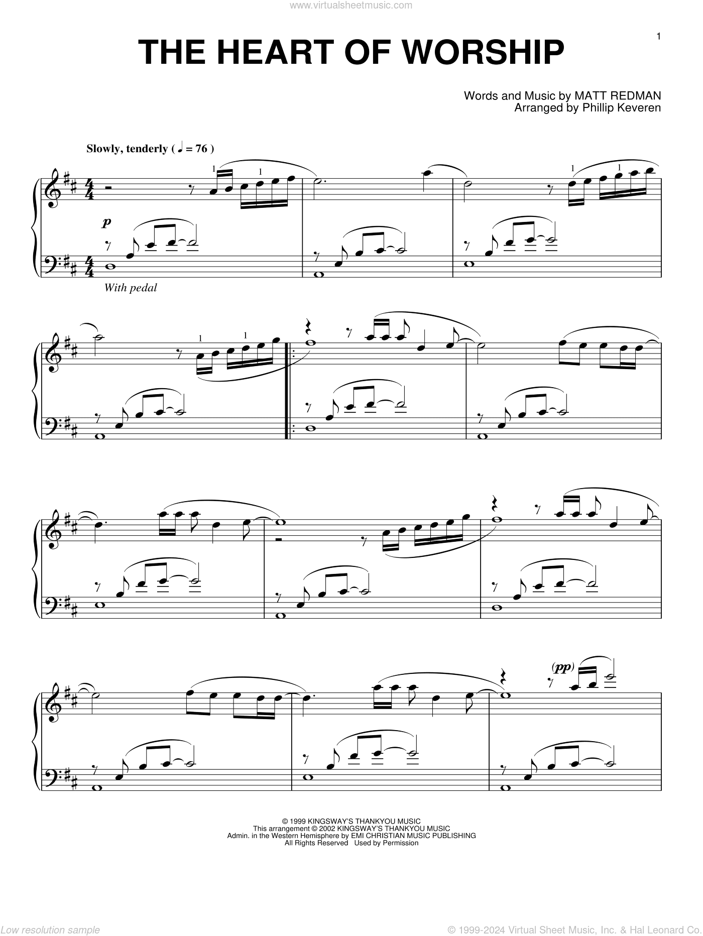 The Heart Of Worship (arr. Phillip Keveren)
