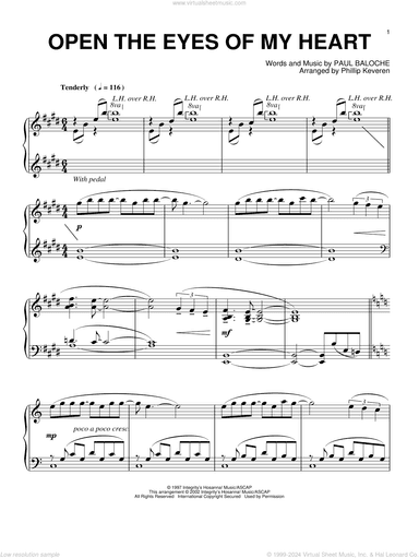 Open The Eyes Of My Heart (arr. Phillip Keveren)