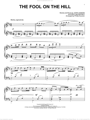 The Fool On The Hill (arr. Phillip Keveren)