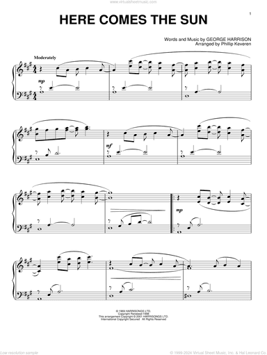 Here Comes The Sun (arr. Phillip Keveren)