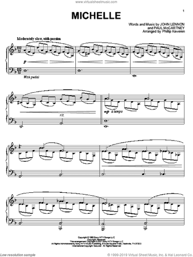 Michelle (arr. Phillip Keveren)