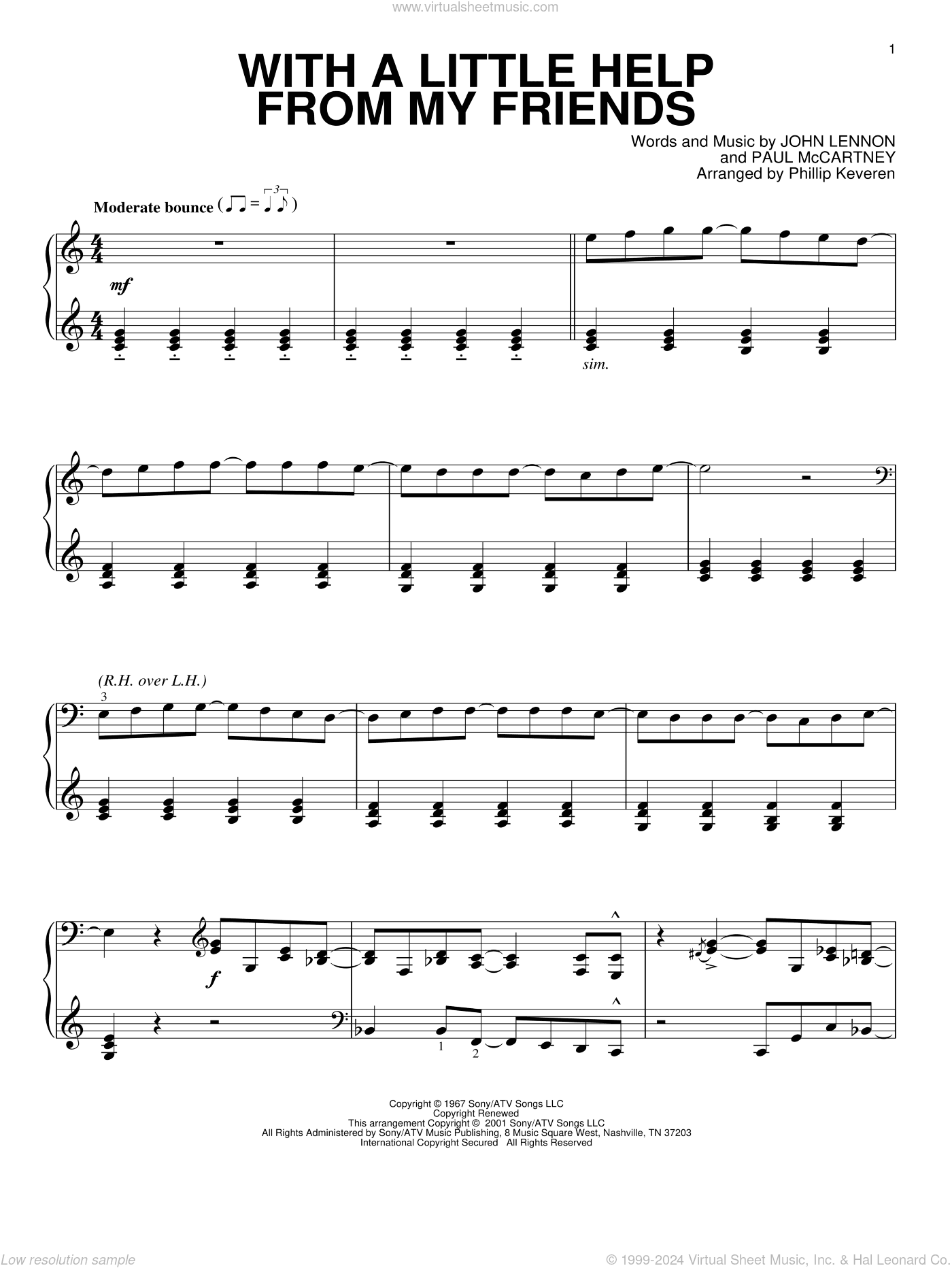 With A Little Help From My Friends (arr. Phillip Keveren)