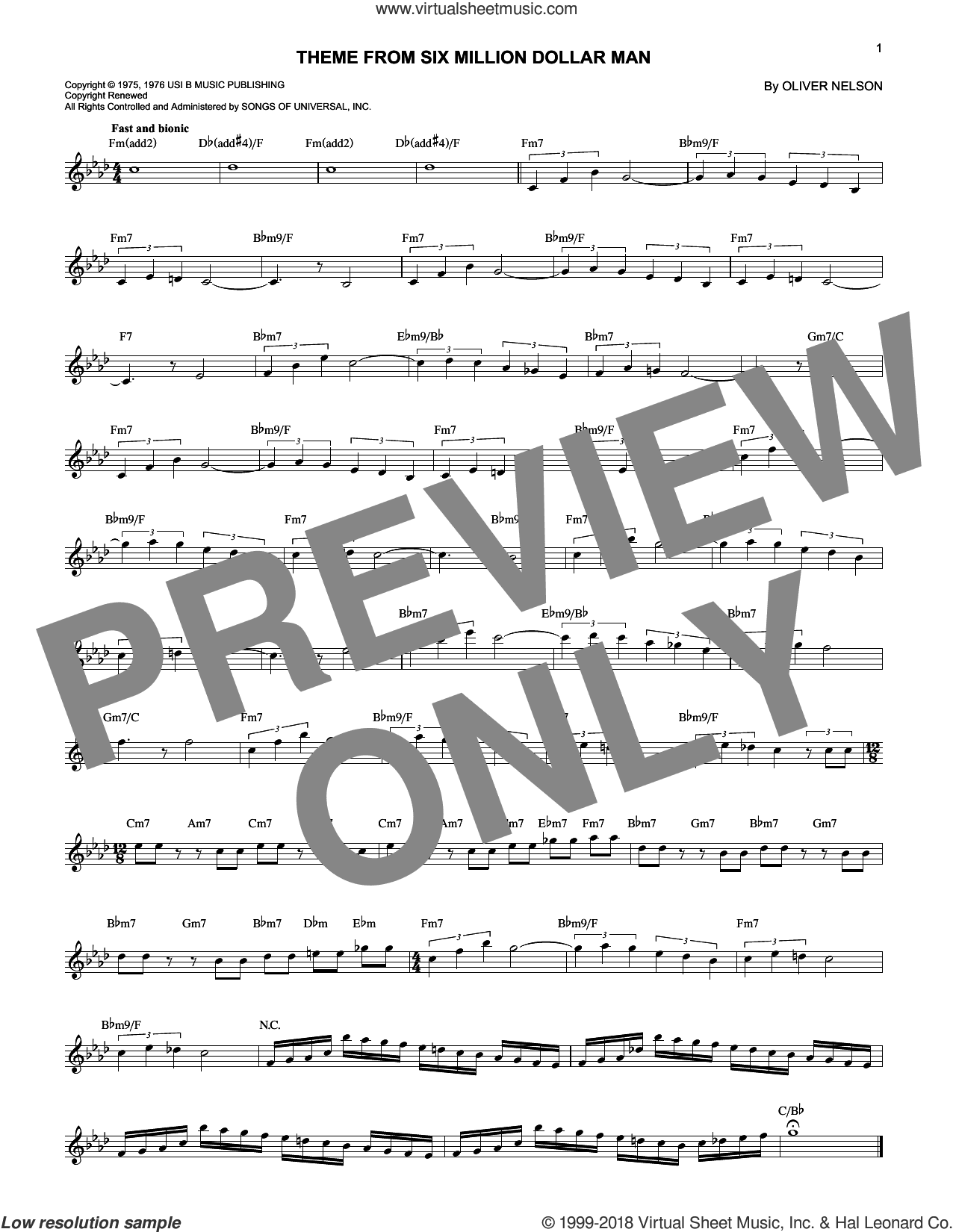 Theme From Six Million Dollar Man