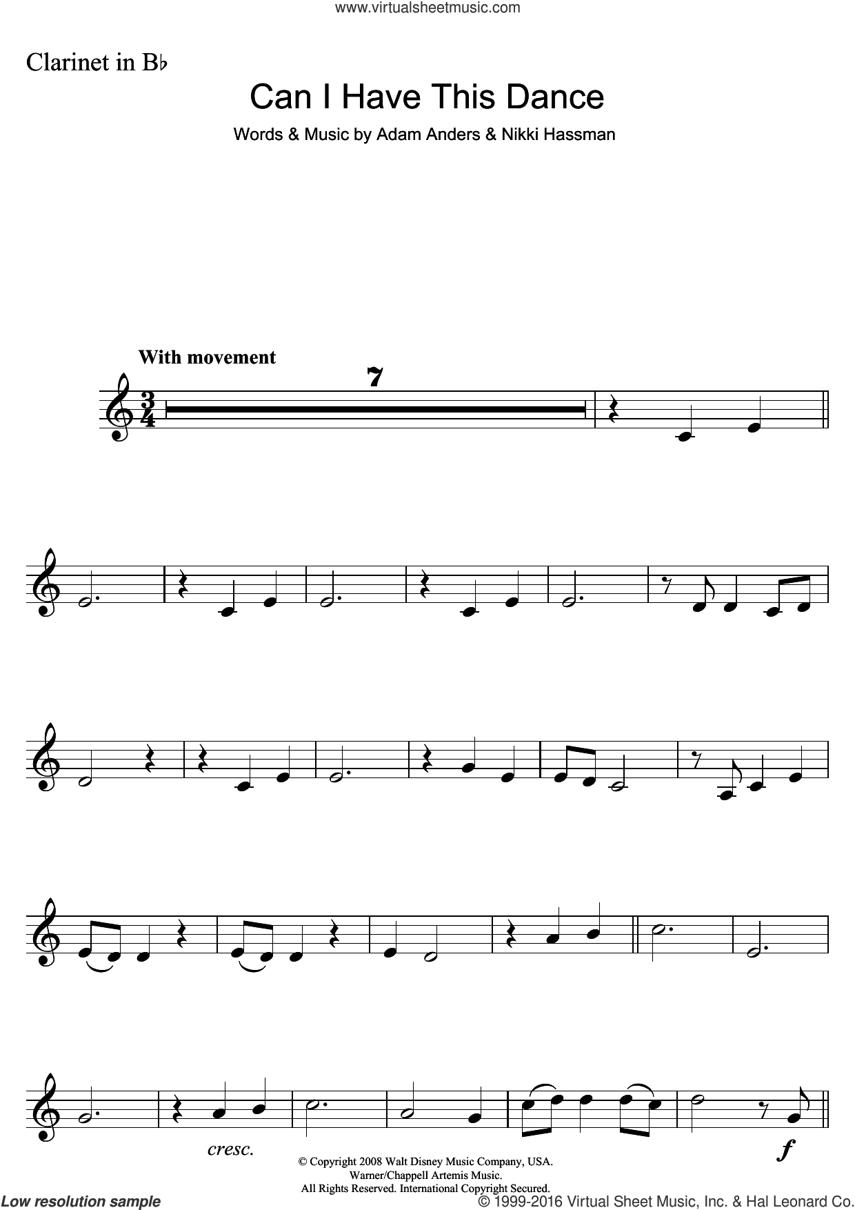 Can I Have This Dance (from High School Musical 3)