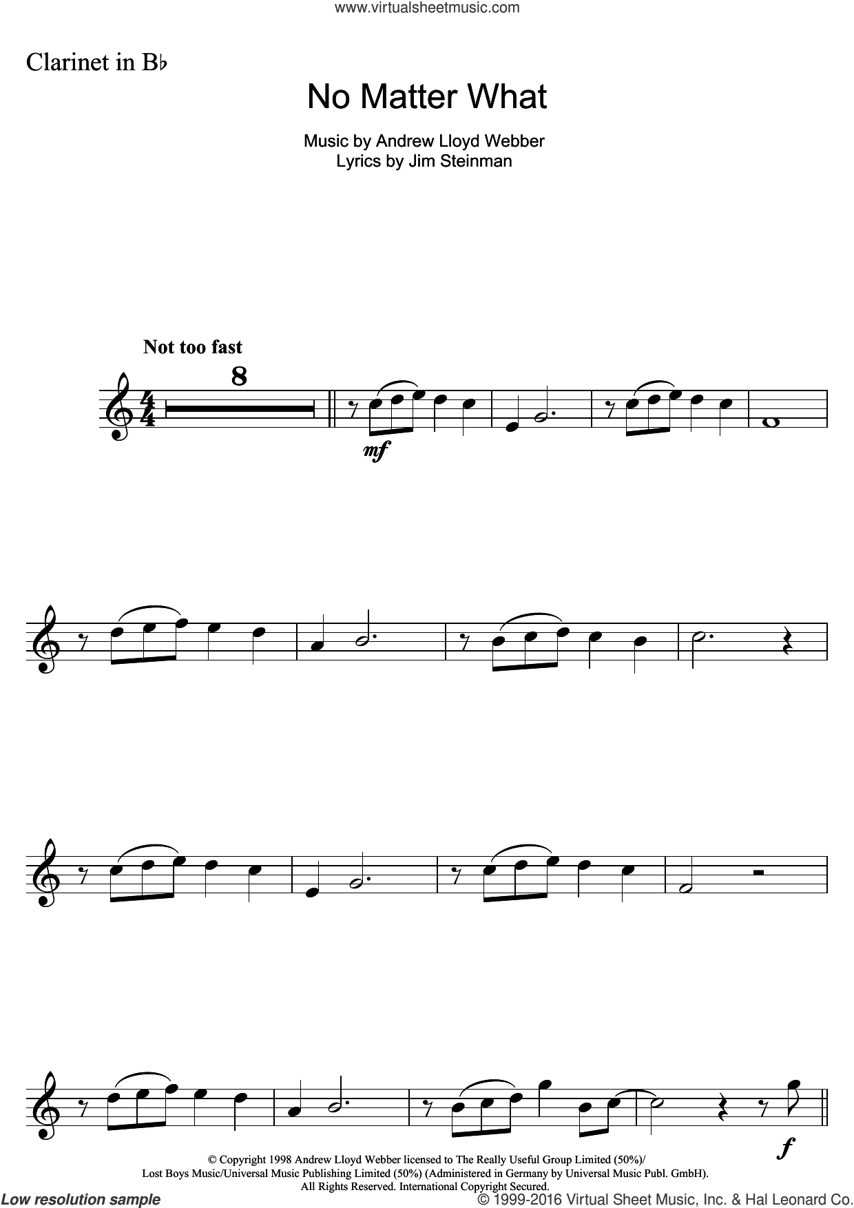 No Matter What (from Whistle Down The Wind)