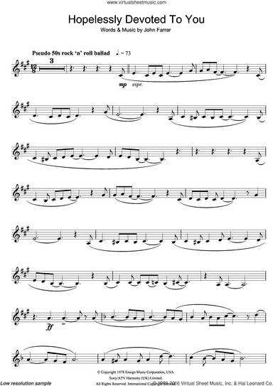 Hopelessly Devoted To You (from Grease)
