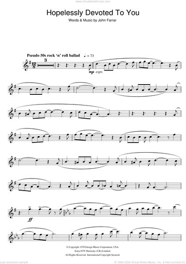 Hopelessly Devoted To You (from Grease)