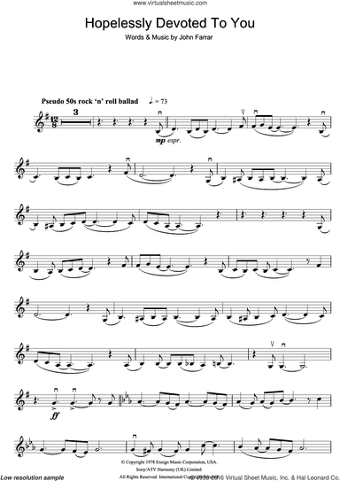 Hopelessly Devoted To You (from Grease)