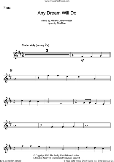 Any Dream Will Do (from Joseph And The Amazing Technicolor Dreamcoat)