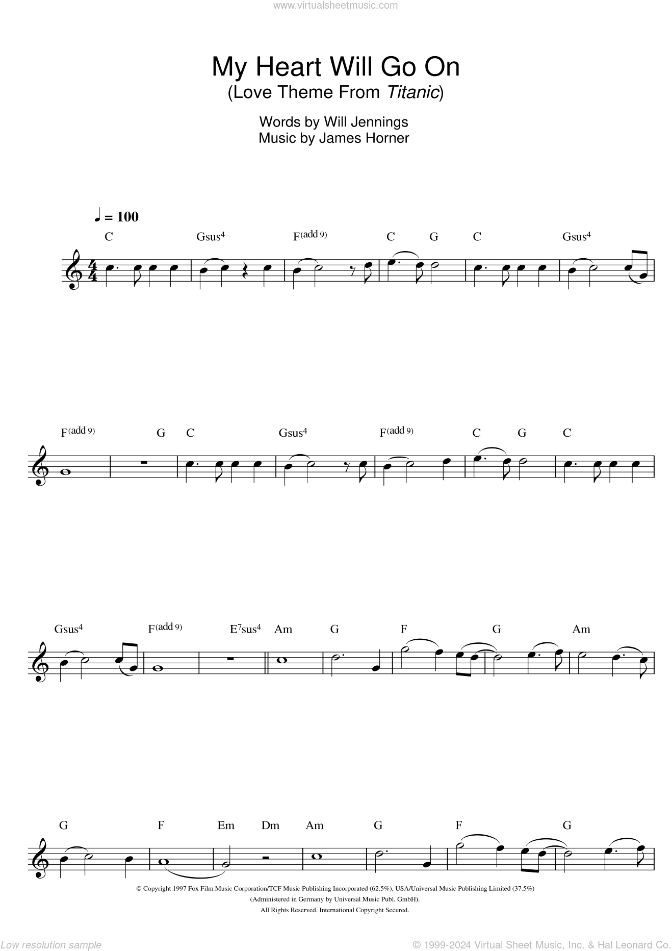 My Heart Will Go On (Love Theme from Titanic)
