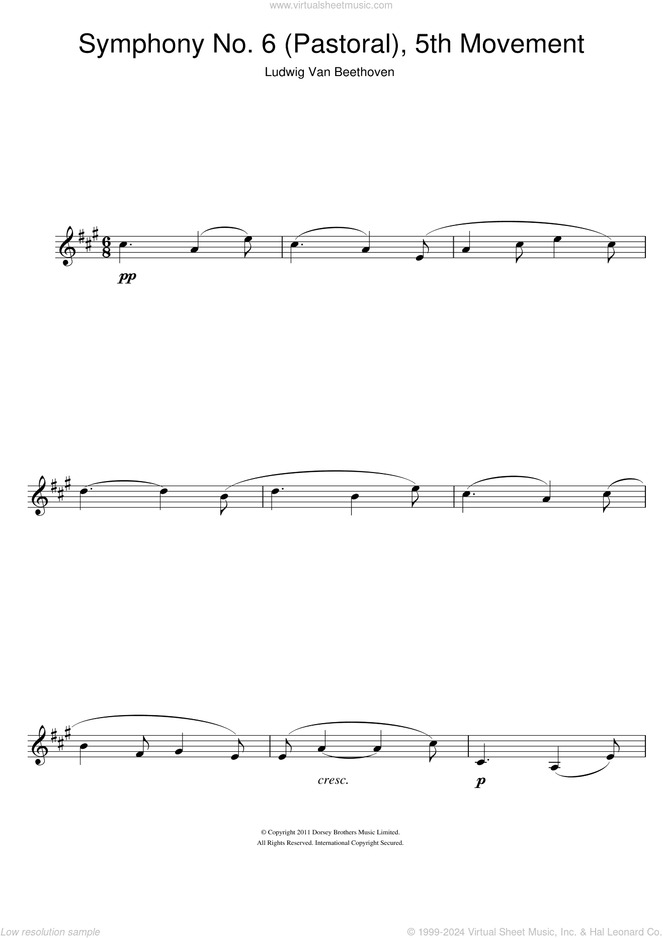 Symphony No.6 (Pastoral), 5th Movement