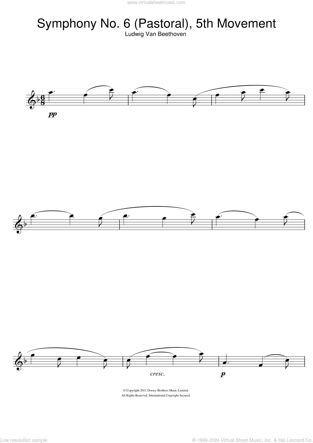 Symphony No.6 (Pastoral), 5th Movement