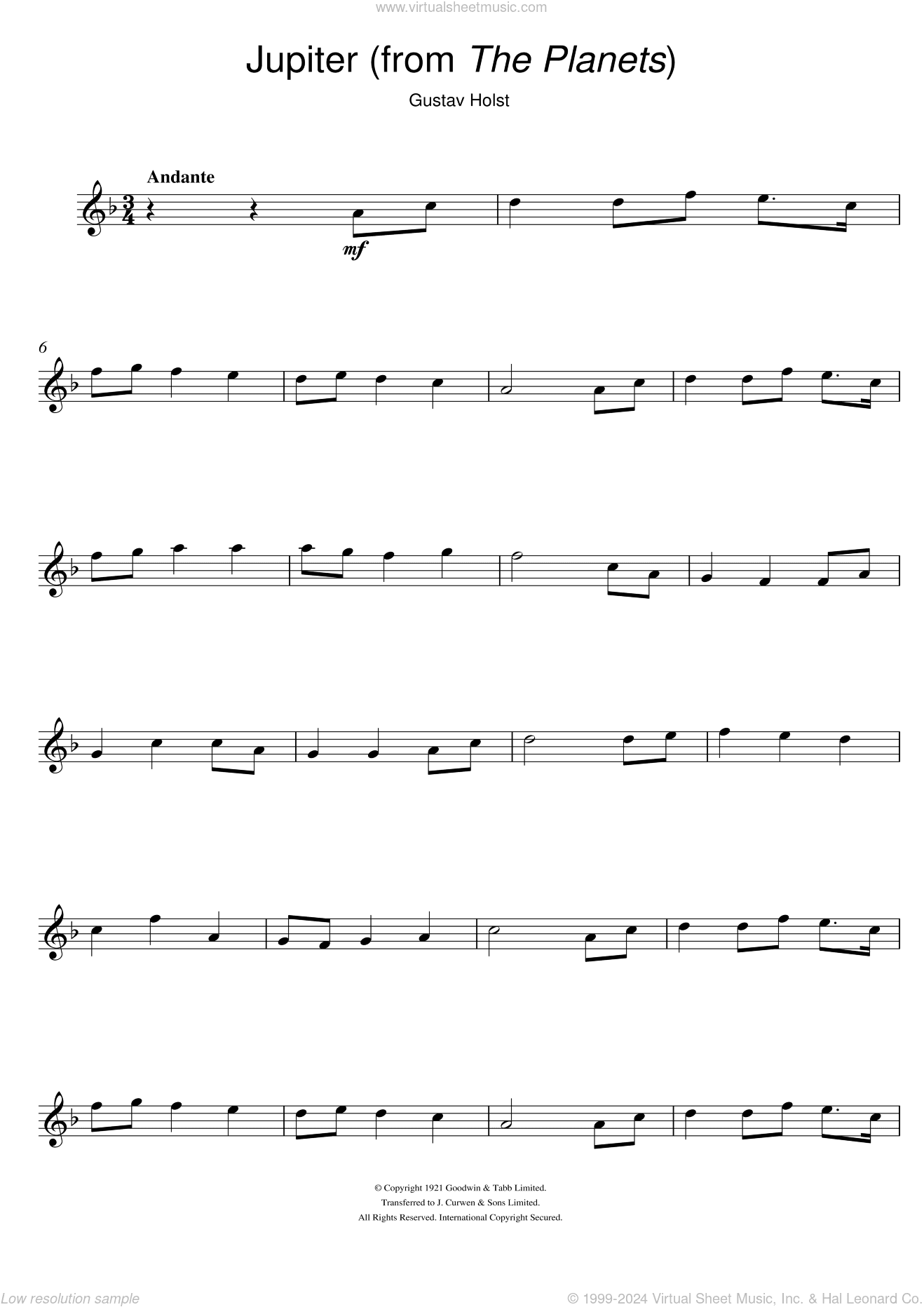 Jupiter (from The Planets Op. 32)