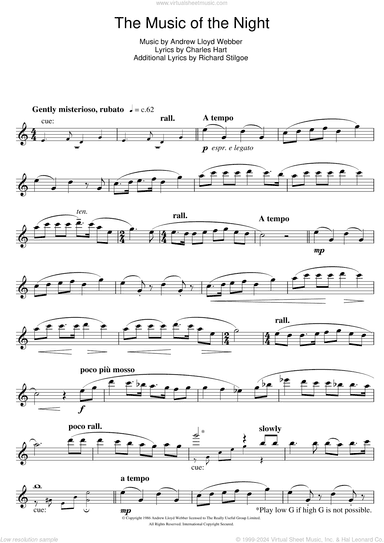 The Music Of The Night (from The Phantom Of The Opera)