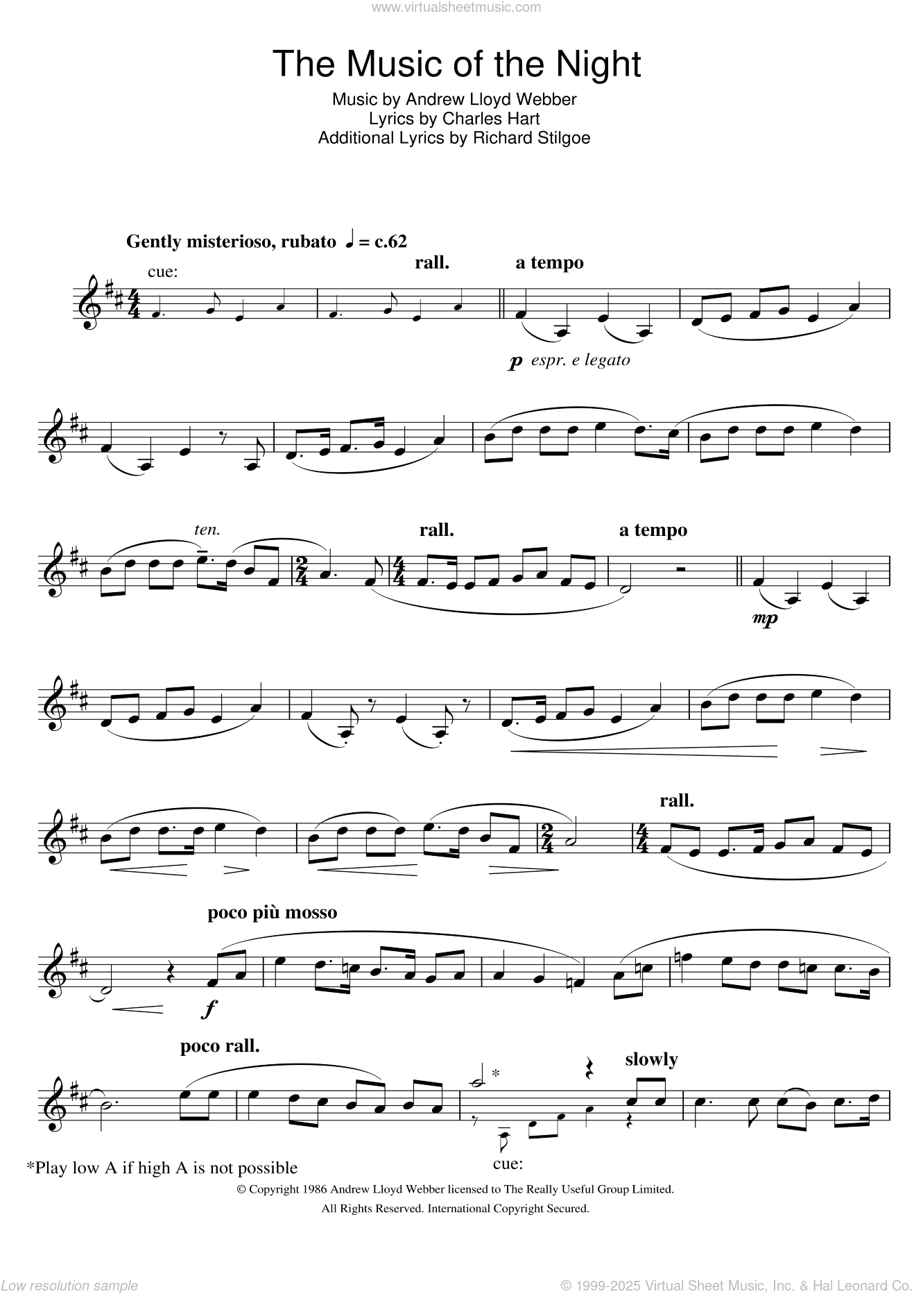 The Music Of The Night (from The Phantom Of The Opera)