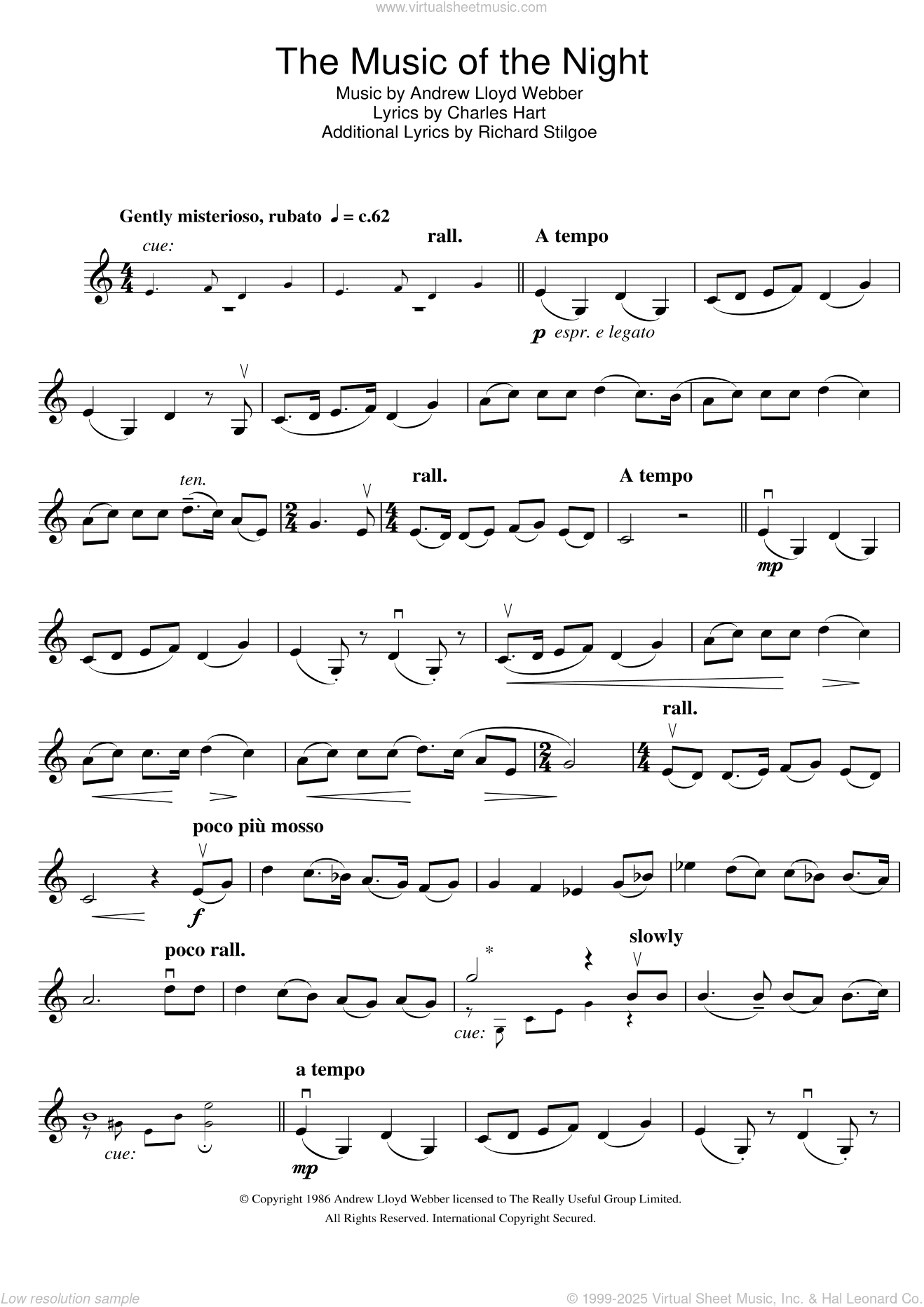 The Music Of The Night (from The Phantom Of The Opera)