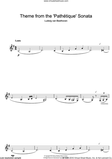 Theme from Pathetique Sonata