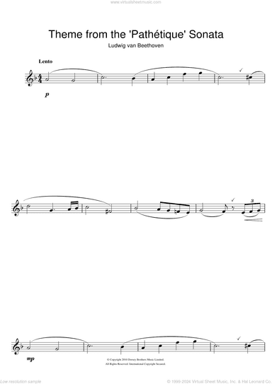 Theme from Pathetique Sonata