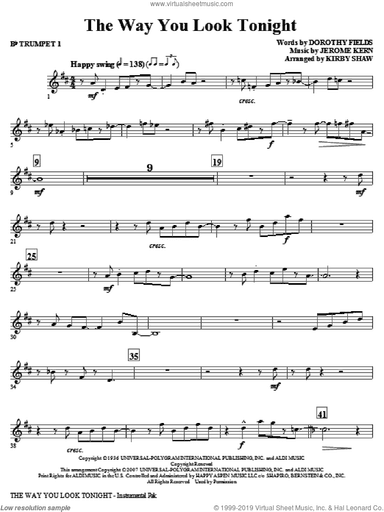 The Way You Look Tonight (complete set of parts)