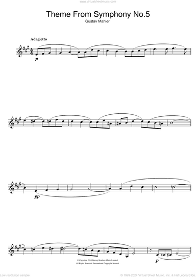 Adagietto (from Symphony No. 5, 4th Movement)