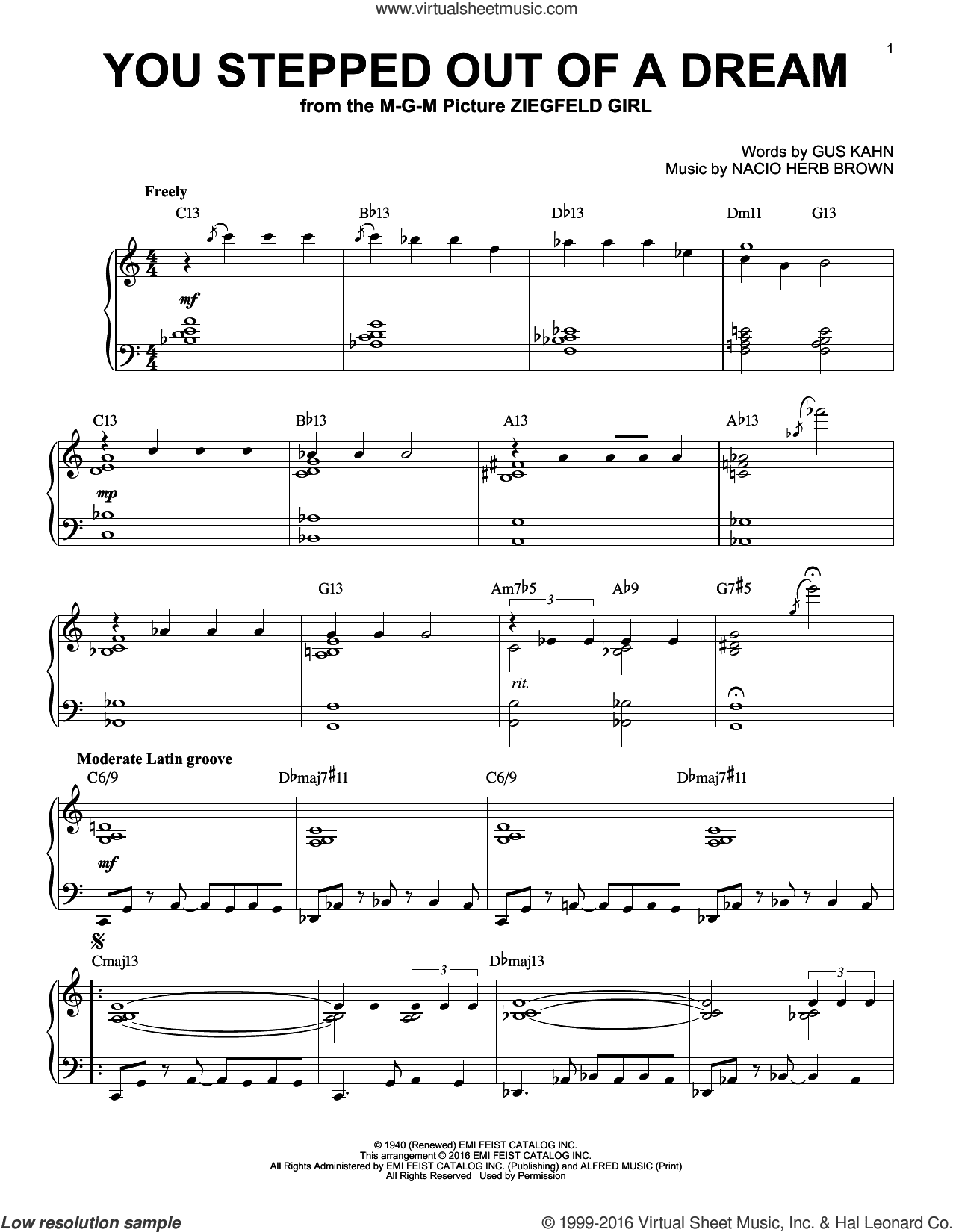 You Stepped Out Of A Dream (arr. Brent Edstrom)