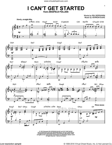 I Can't Get Started (arr. Brent Edstrom)
