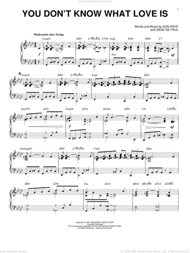 You Don't Know What Love Is (arr. Brent Edstrom)